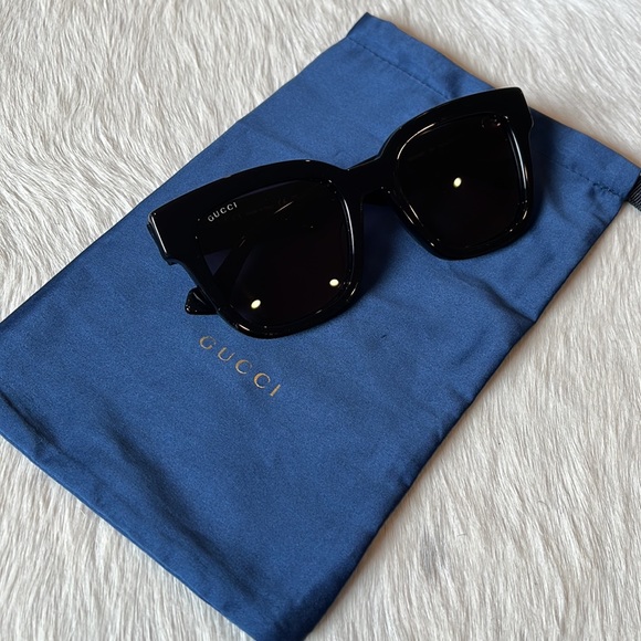 Gucci Dark Blue Satin Small Dustbag - Picture 5 of 6